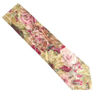 Zanzara Men Tie 100% Sik Floral Multicolor 58x4 - NWOT